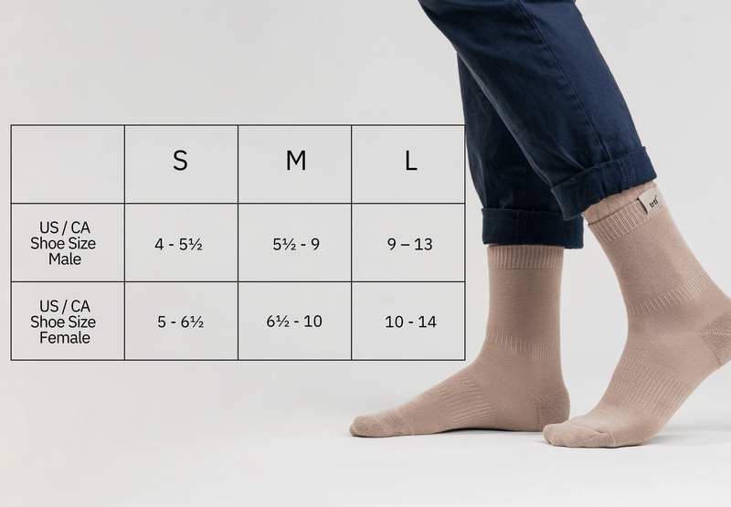 What size should I pick in the crew socks?
